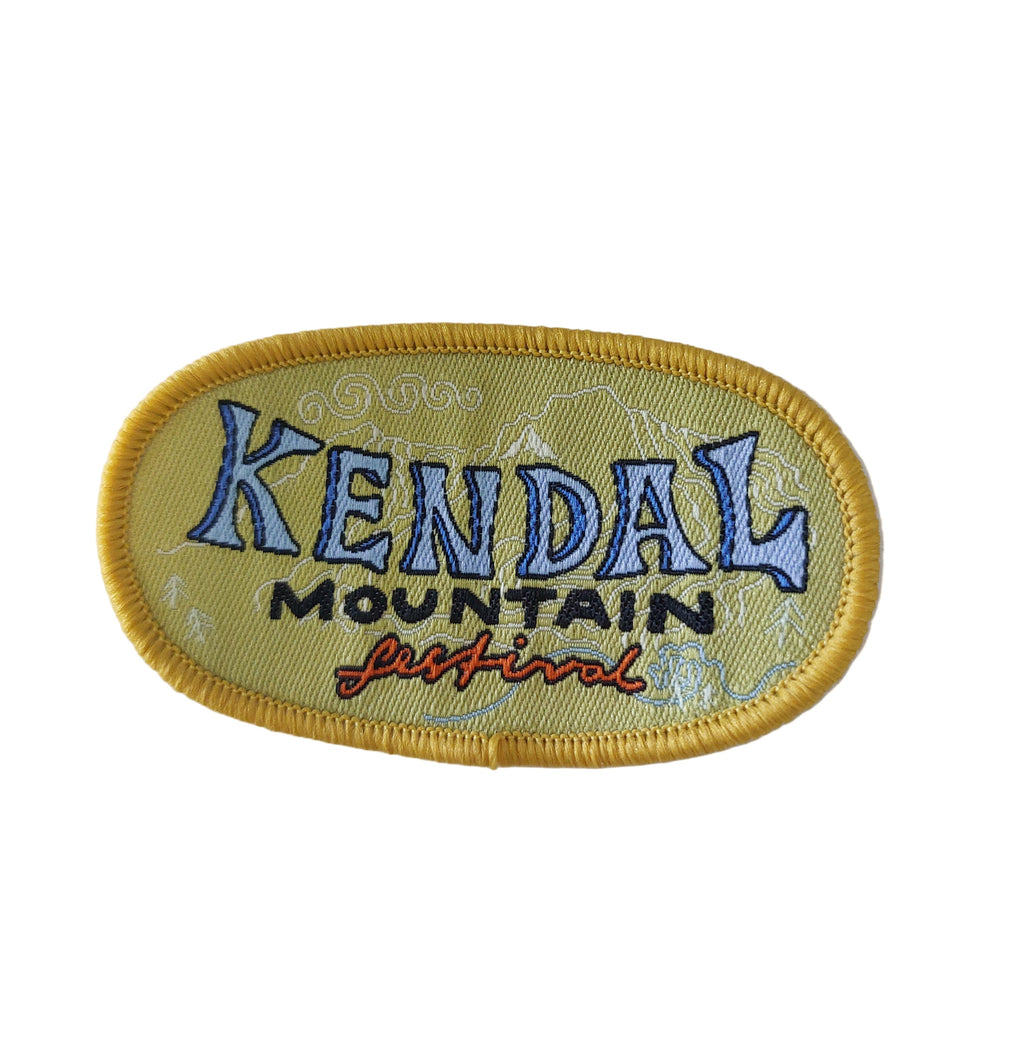 Kendal Embroidered Woven Badge (Yellow)